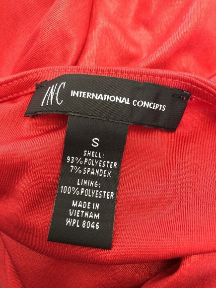 INC Off Shoulder Flutter Sleeves Pullover Top Red Blouse Off Shoulder - Picture 3 of 4